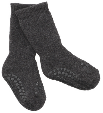 Antirutsch-Socken "Terry cotton grau melange" - GoBabyGo